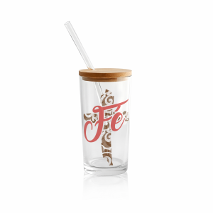 Vaso tipo lata transparente y esmerilado (16oz) - Fe