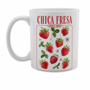 Tazas de cerámica (11 oz) - Chica fresa
