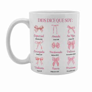 Tazas de cerámica (11 oz) - Dios dice que soy