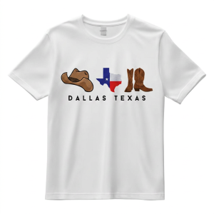 Camisetas Soft-Style – Juvenil (XS-L) - Dallas Texas