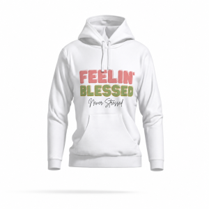 Sudadera con capucha juvenil Gildan Heavy Blend (XS-L) - Feeling blessed