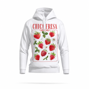 Sudadera con capucha juvenil Gildan Heavy Blend (XS-L) - Chica fresa