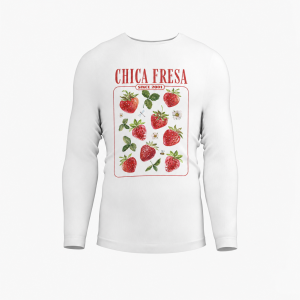 Camisetas de manga larga – Adulto (2XL-5XL) - Chica fresa
