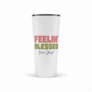 Vaso térmico de acero inoxidable (20 oz) - Feeling blessed
