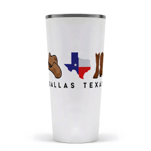 Vaso térmico de acero inoxidable (20 oz) - Dallas Texas