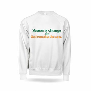 Sudadera cuello redondo Heavy Blend – Adulto (XS-XL) - Seasons change but god remains the same